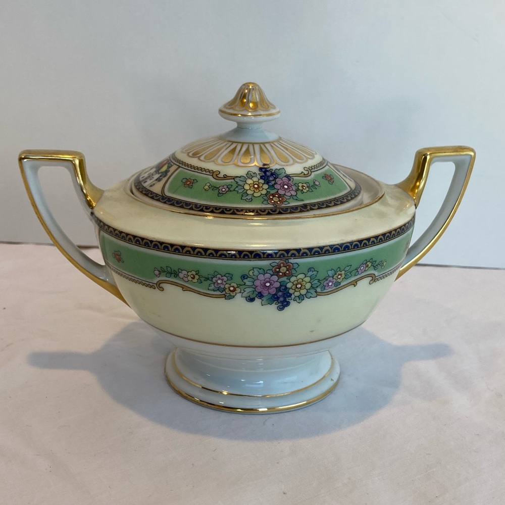 Vintage Thomas China Covered Sugar Bowl